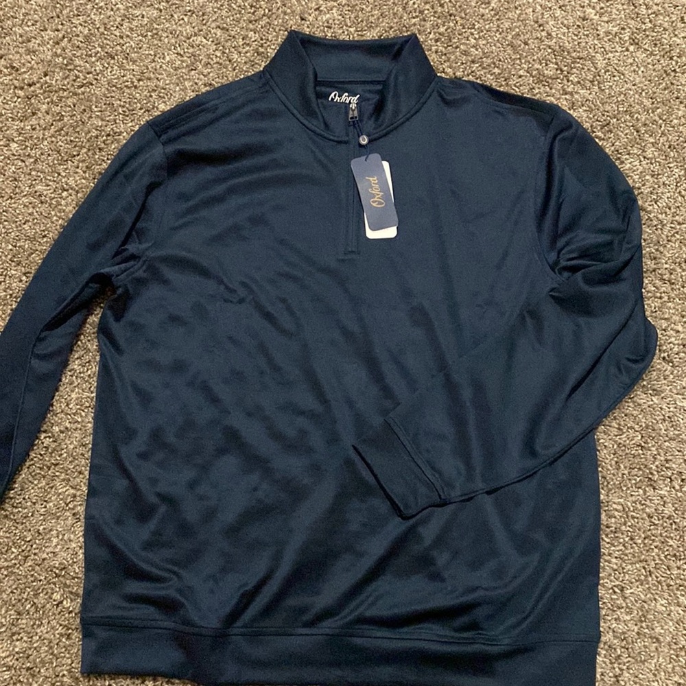 Men’s Oxford pullover shirt in navy